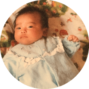 オステオパシー整体院コロバ 院長 中島恵の赤ちゃんの頃の写真
